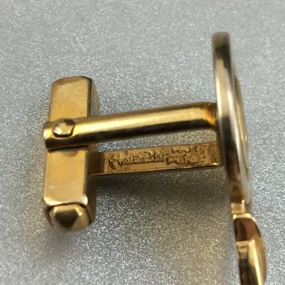 Vintage Goldtone Metal Snail of Patience Cufflinks by Anson Unisex - Picture 8 of 9